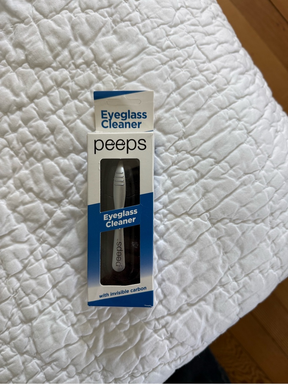 peeps Blue and Silver Eyeglass Cleaner - Picture 3 of 3